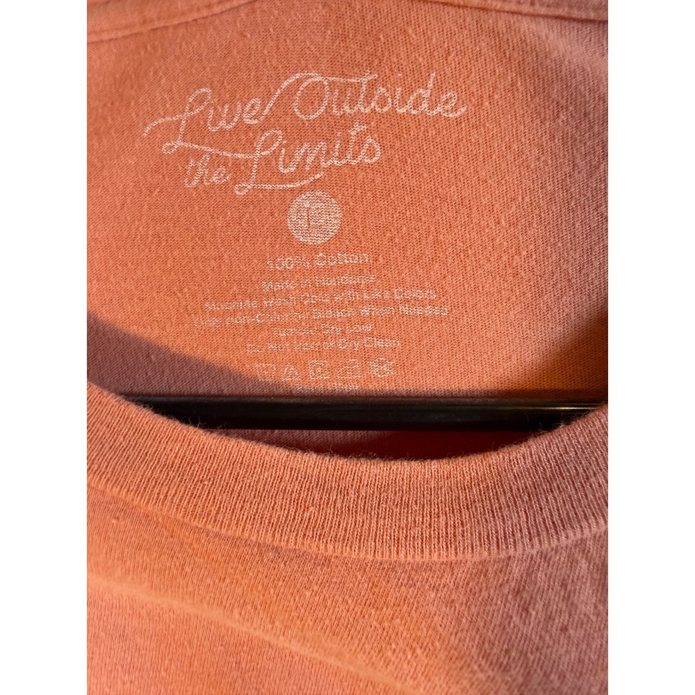 Live Outside the Limits Wake Me For The Weekend Graphic Tee Orange Large - Picture 4 of 6